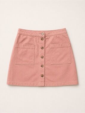 Old Navy Dusty Rose Button-Front A-Line Skirt